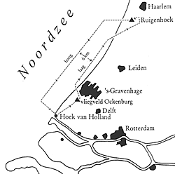 Route T-5's (Kaart uit Fliegerhorst Schiphol - In het offensief)
